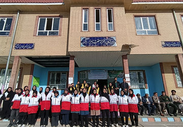 برگزاری مانور پدافند غیرعامل در دبیرستان الزهرا دیشموک 