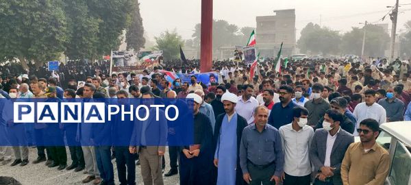 مردم فاریاب در ۱۳ آبان: فریاد مرگ بر آمریکا و اسرائیل، حمایت از رهبر و نیروهای مسلح