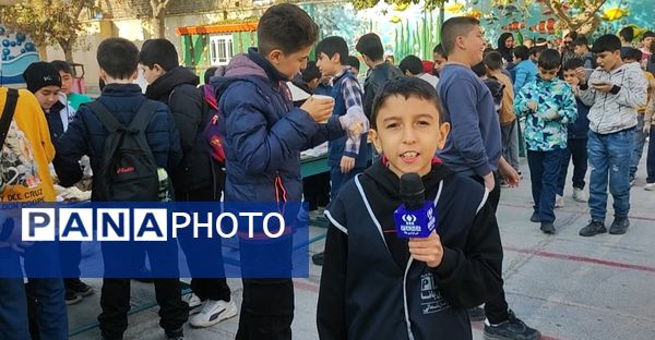 برگزاری بازارچه دانش‌آموزی در مدرسه شهدای فرهنگی شهرستان شیروان
