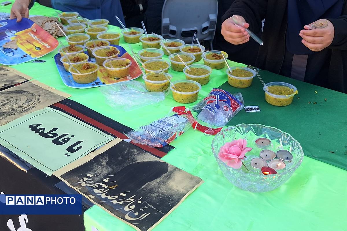 مراسم عزاداری حضرت زهرا (س) در دبیرستان دخترانه هیأت امنایی پویش ناحیه ۳شیراز 