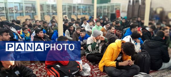آخرین کاروان دانش‌آموزان پسر ناحیه ۴ کرج به اردوی راهیان نور 