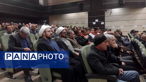 حضور پرشور مردم و مسئولان نورآباد در مراسم سالگرد شهادت سپهبد سلیمانی