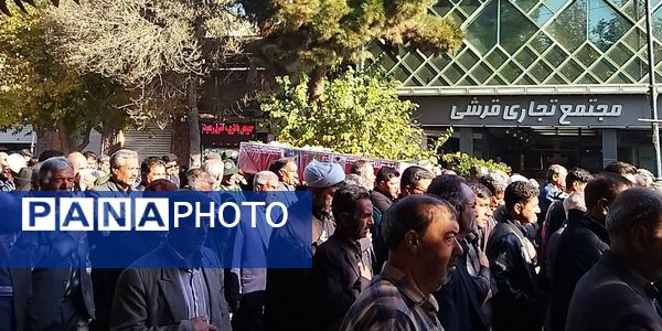 تشییع پیکر جانباز شهید علی فتح آبادی در نیشابور 