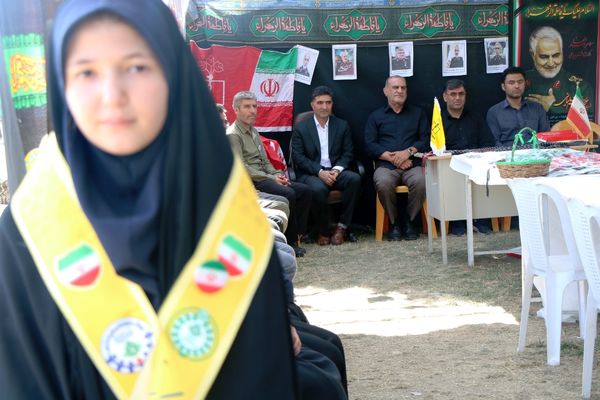 خدمت رسانی در موکب سازمان دانش آموزی آذربایجان‌غربی به زائران اربعین