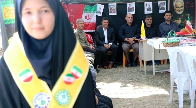 خدمت رسانی در موکب سازمان دانش آموزی آذربایجان‌غربی به زائران اربعین