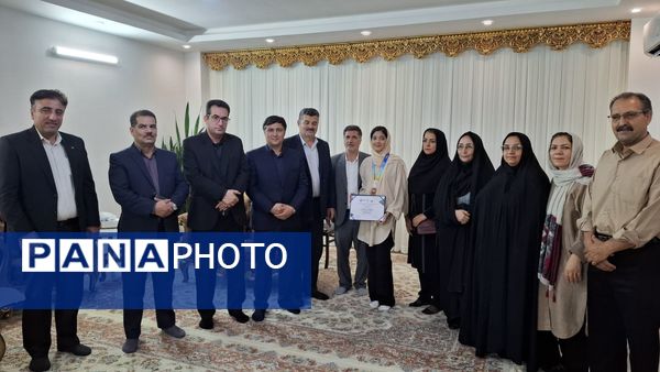 تقدیر مدیرکل آموزش و پرورش خراسان شمالی از دانش‌آموز شیروانی دارنده مدال برنز المپیاد جهانی علوم زمین