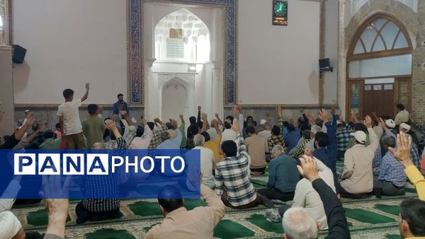 تجمع مردم نیشابور برای محکومیت حملات آمریکا و رژیم صهیونسیتی به تاسیسات هسته ای ایران 