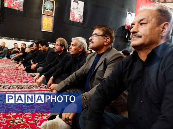 حضور پرشور مسئولان کاشمر در مراسم عزاداری شب سوم محرم روستای قلعه بالا