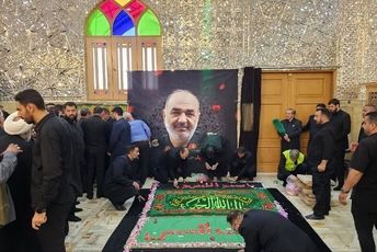 تشییع پیکر سردار سپهبد شهید سلامی در حرم حضرت عبدالعظیم حسنی(ع)