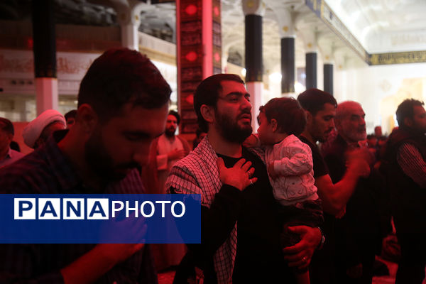 مراسم یادبود کودکان و زنان شهید بمباران هوایی روضه فاطمیه قم