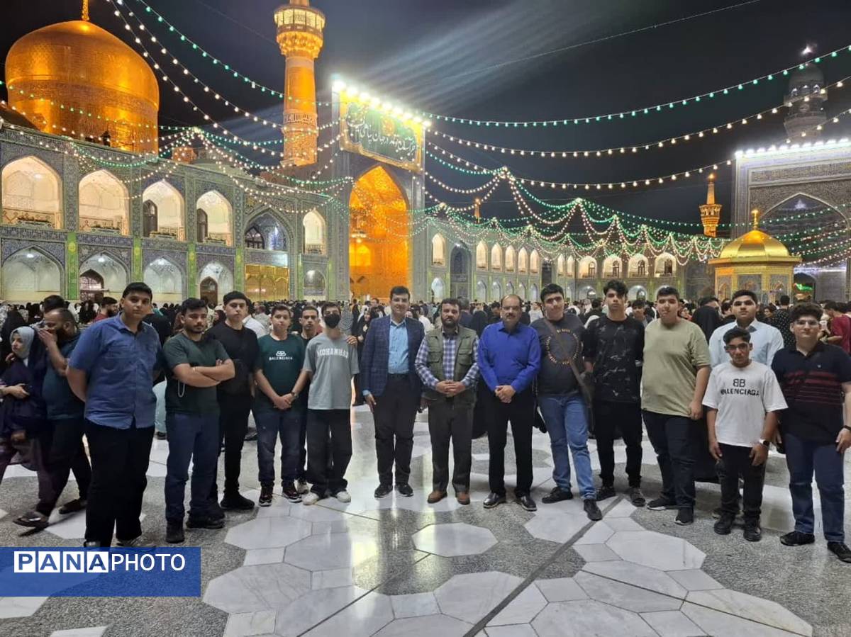 سفر معنوی دانشآموزان سما کاشان به مشهد مقدس در دهه کرامت