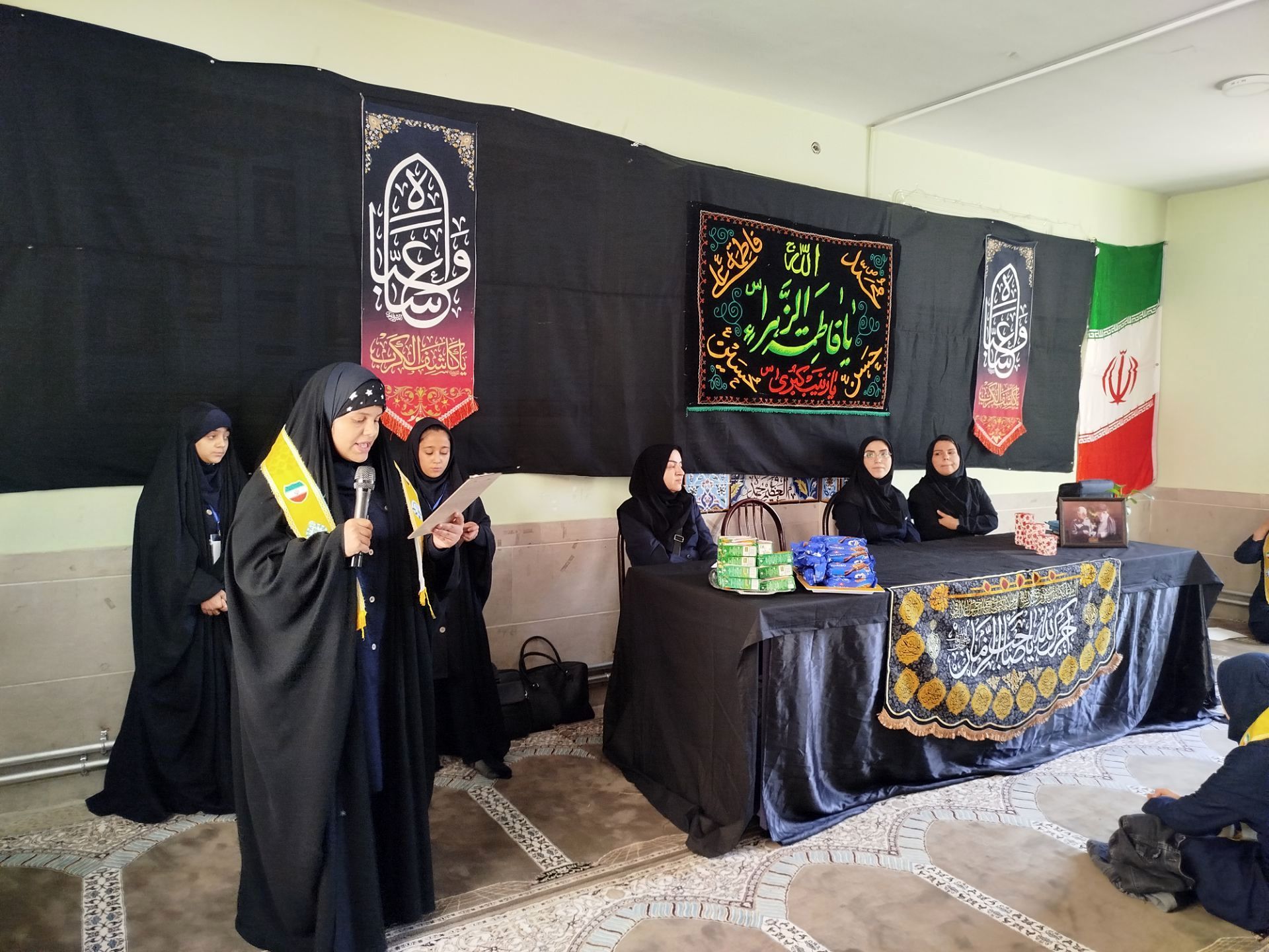 لحظات فاطمی در مدرسه شهید قنبری لاله تبریز