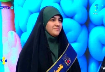 حضور دانش‌آموز خبرنگار پانا پاکدشت در برنامه زنده تلویزیونی «مثبت آموزش»