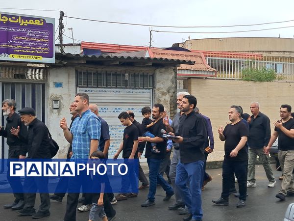 پیاده‌روی جاماندگان اربعین در قائمشهر 