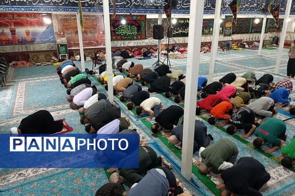 مراسم معنوی اعتکاف در مسجد اعظم حضرت ابوالفضل (ع) بهارستان دو