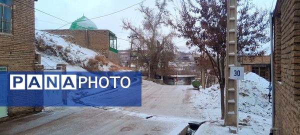  دومین برف پاییزی در شهر بار 