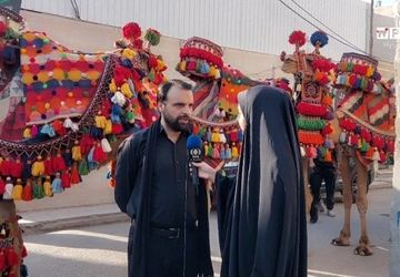 کاروان نمادین تشییع امام حسن مجتبی(ع) در قم