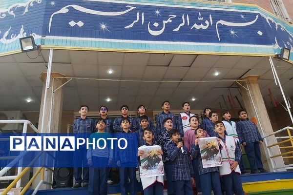 زنگ حماسه و ایثار به یاد سردار دل‌ها در مدارس پیشوا