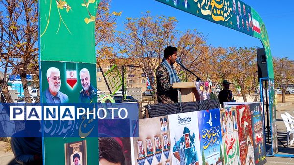 نمایش اقتدار بسیج در شهرستان خلیل آباد