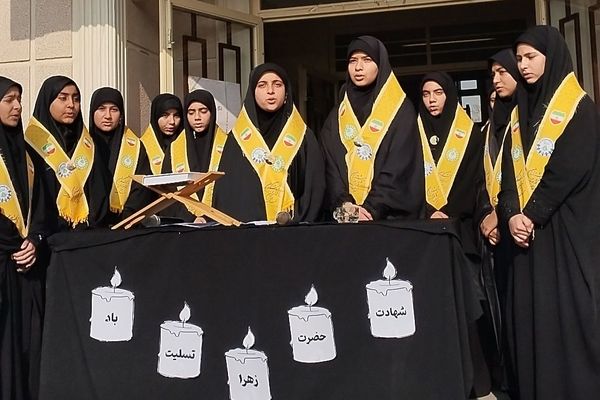 مراسم فاطمیه در مدرسه والدین آناخاتون تبریز