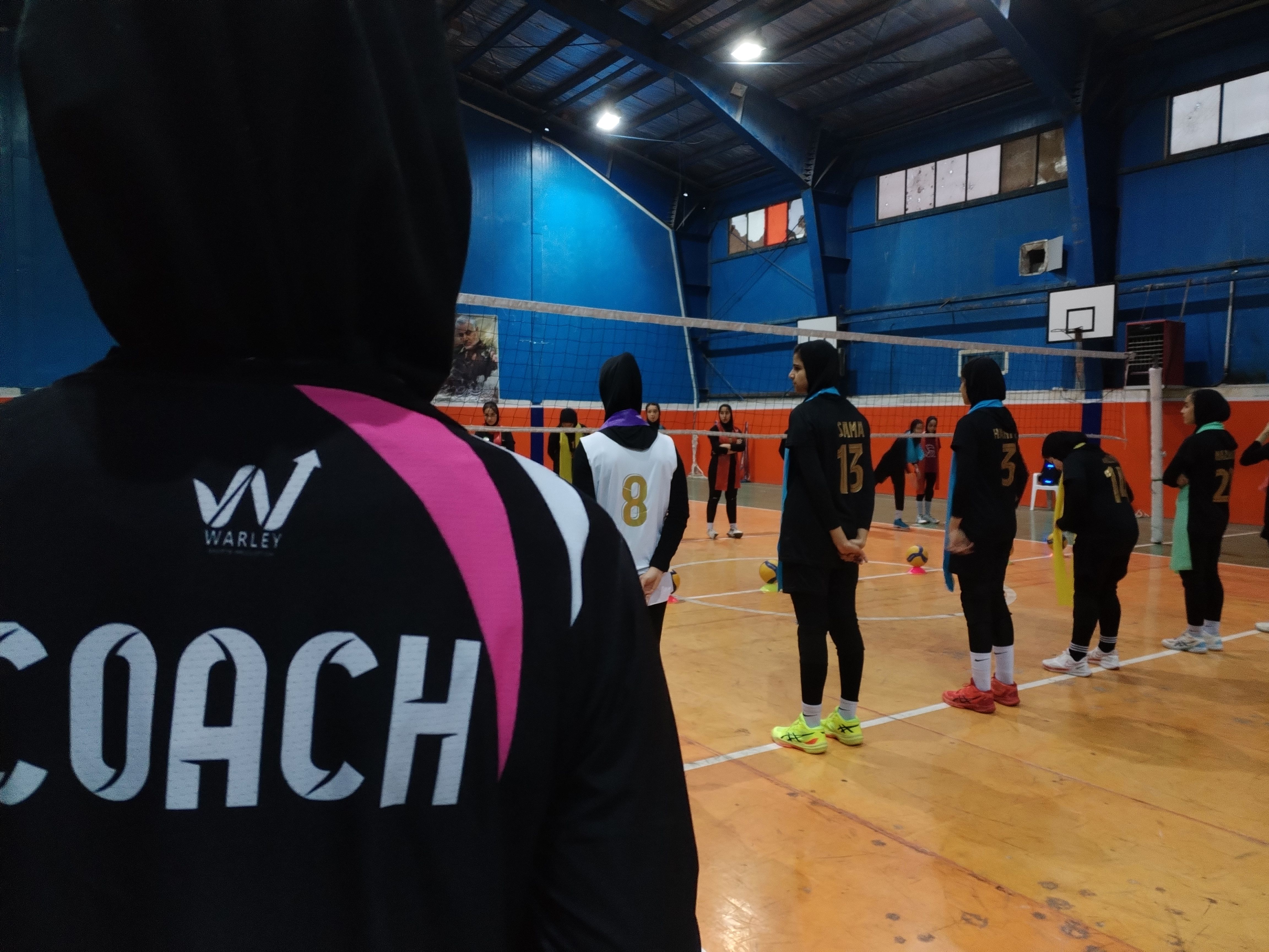 بازدید مربیان کشوری والیبال از باشگاه نرجس شهر جعفریه قم