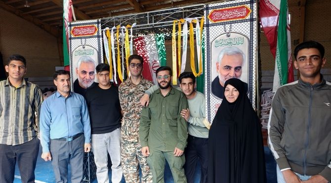 یادواره شهدای آموزشگاه شهید بهشتی در روستای شهرک سلگی منطقه خزل