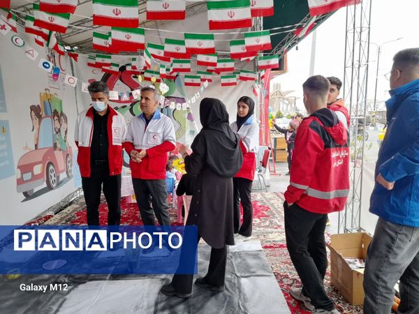 برپایی ایستگاه های خدمات نوروزی هلال احمر در ملارد 