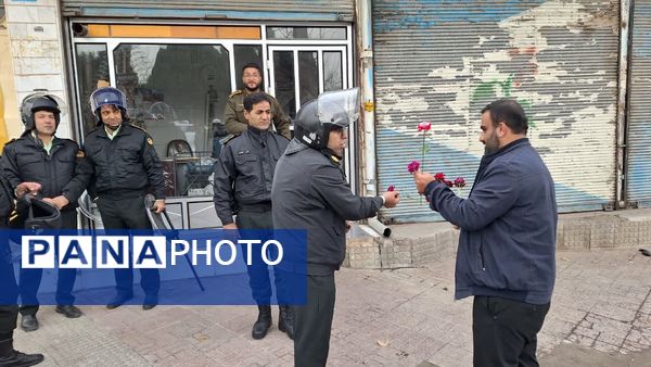 قدردانی مردم از مدافعان امنیت در روز پدر