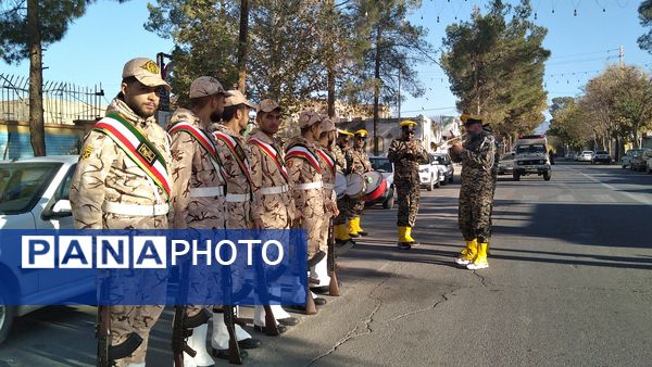 مراسم تشیع پیکر شهید گمنام در شهرستان خلیل آباد 