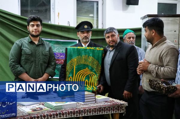 پرچم متبرک امام رضا (ع) در جشن ولادت امام رئوف در مسجد امام حسن عسکری (ع) بجنورد 