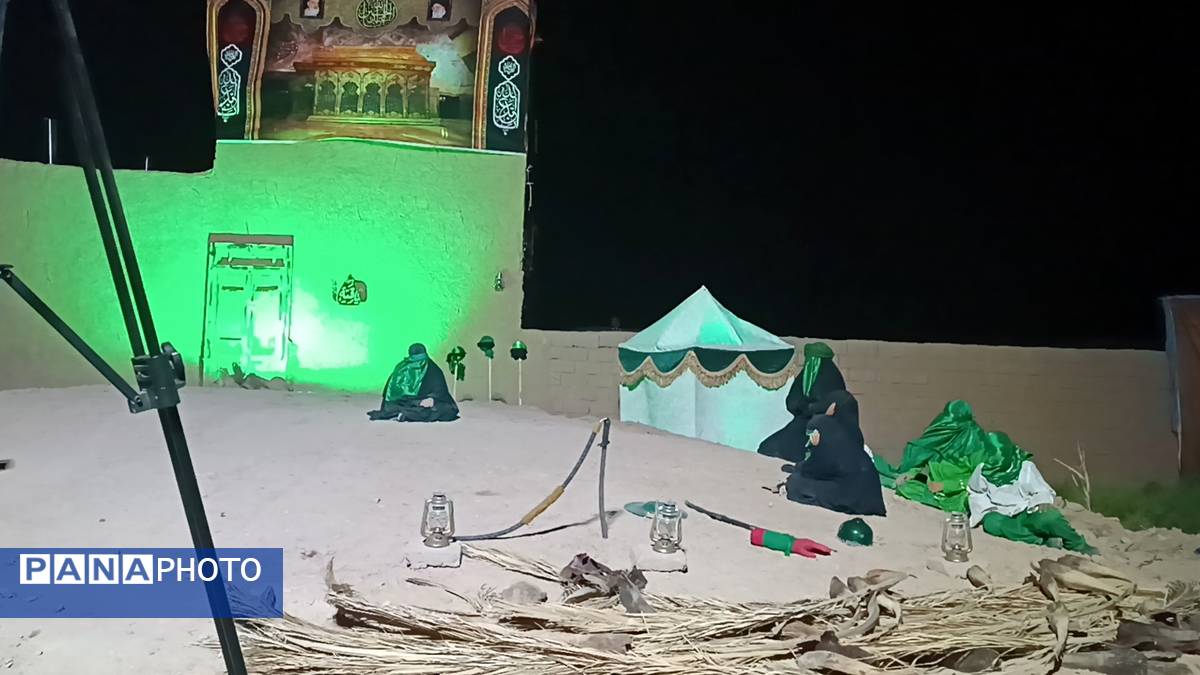 شام غریبان در میدان منطقه سرولایت روستای سلطان آباد