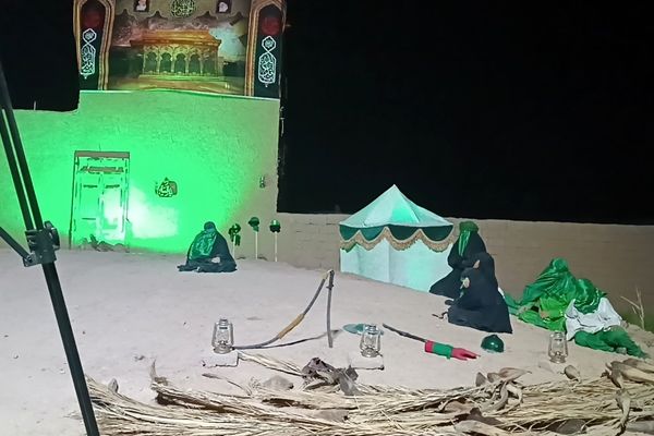 شام غریبان در  میدان منطقه سرولایت روستای سلطان آباد 