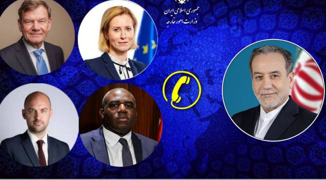 جزئیات گفت‌وگوی تلفنی وزرای خارجه ایران، تروئیکای اروپایی و نماینده اتحادیه اروپا