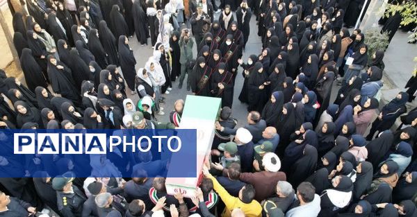 تشییع  پیکر مطهر شهید خوشنام در شهرستان خلیل آباد 