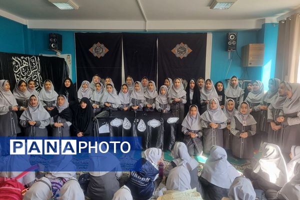 مراسم سوگواری وفات حضرت ام البنین (س) در مدارس ناحیه دو شهرری 