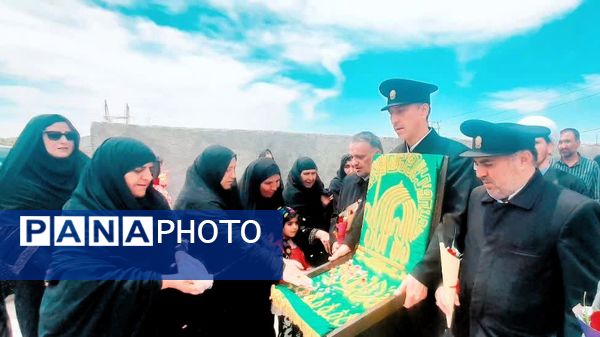 ورود پرچم متبرک حرم رضوی به شهرستان مارگون