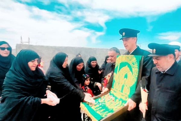 ورود پرچم متبرک حرم رضوی به شهرستان مارگون