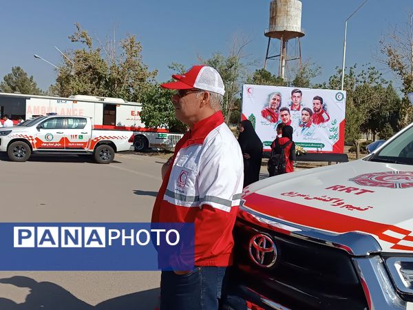 افتتاحیه طرح خدمت رسانی هلال احمر به زائران در ایام پایانی صفر 