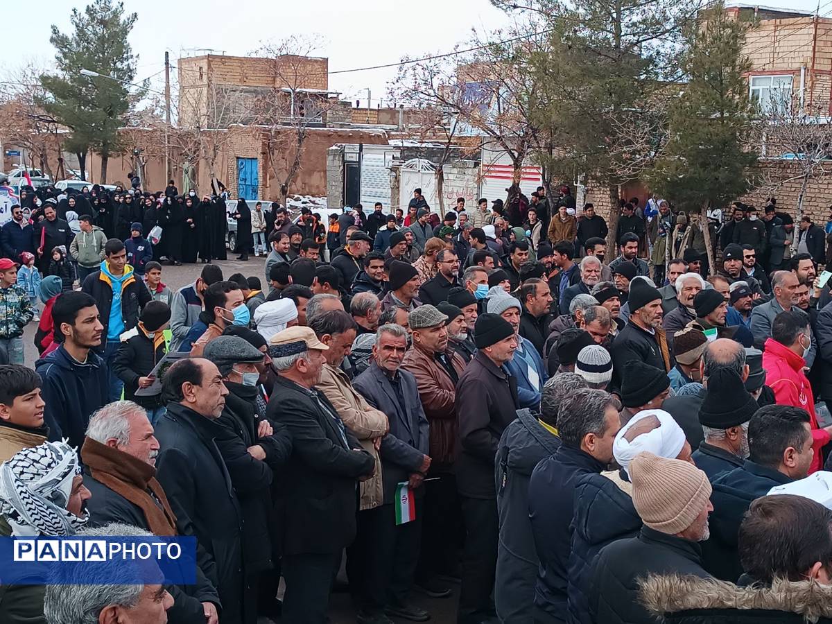 راهپیمایی 22 بهمن در شهر سلامی