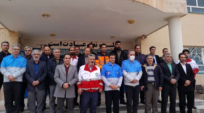 مانور زلزله در رزن