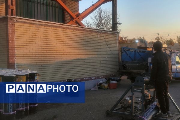 دبیرستان مهدیه و طلیعه فاز ۲ اندیشه، برای بارش برف زمستانی آماده شد