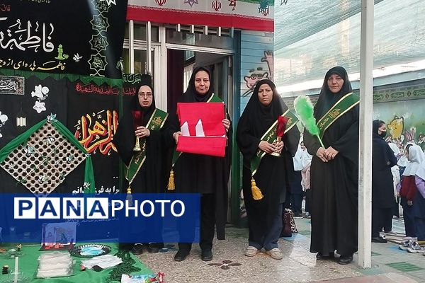 پیوند دل‌های دانش‌آموزان شهرقدس در سوگ حضرت زهرا(س)