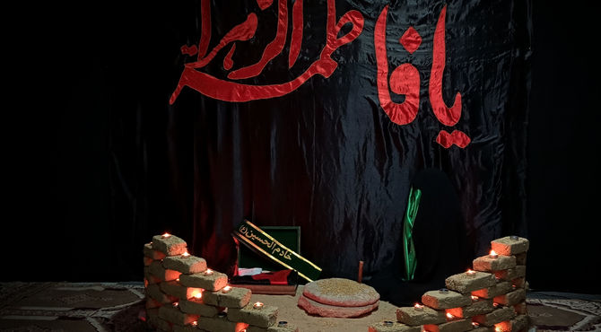 پیچیدن عطر غربت و عشق فاطمی در فضای هنرستان حضرت زهرا (س) 