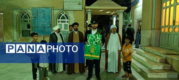 پرچم متبرک حضرت معصومه(س) بوموسی را عطر آگین کرد