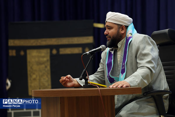 مراسم آموزش کاروان‌های عمره دانش‌آموزی به دانش‌آموزان عازم سرزمین وحی