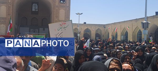 راهپیمایی جمعه خشم و نصر در نیشابور 