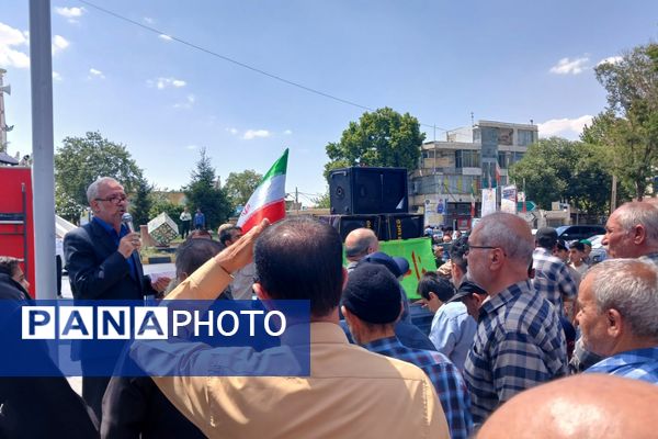راهپیمایی جمعه خشم و نصر شهرستان قروه