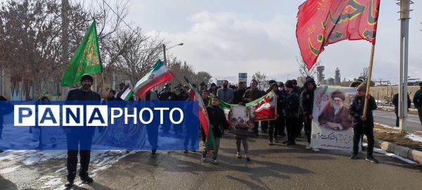 راهپیمایی ۲۲بهمن در روستای اسلام آباد شیروان