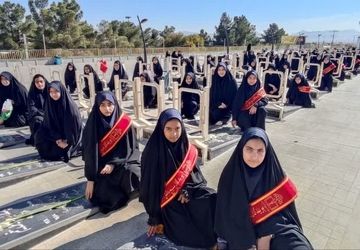 مراسم شهید آبروی دبیرستان زنده یاد کوپایی ۲ "شهید سیف الله کرمی" در استان مقدس امامزاده شاهرضا(ع)