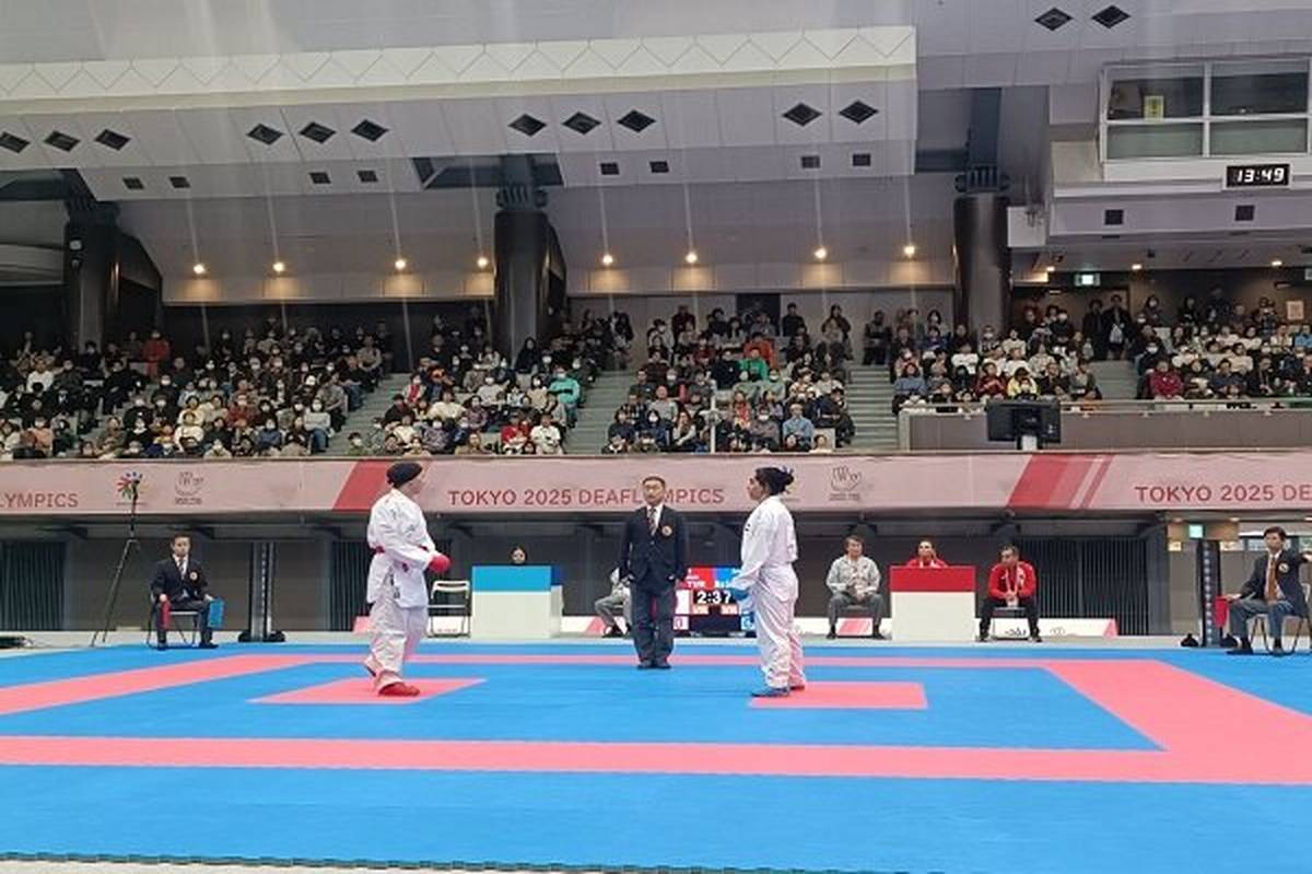 بیتا جواهری نایب‌قهرمان کاراته المپیک ناشنوایان شد